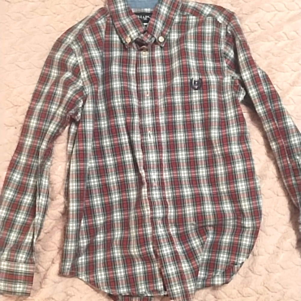Size 6 Chaps long sleeve button down shirt for boys